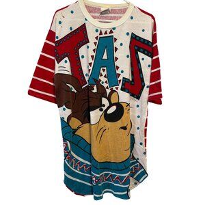 Vintage 1994 Tasmanian Devil T-Shirt By Warner Bros. Red/White One Size